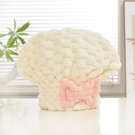 Özel Seri Mikrofiber Örgü Saç Kurutma Bone Havlu Pratik Bakım Ev Giyimi Günlük Kullanım