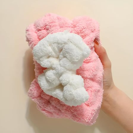 Özel Seri Mikrofiber Örgü Saç Kurutma Bone Havlu Pratik Bakım Ev Giyimi Günlük Kullanım