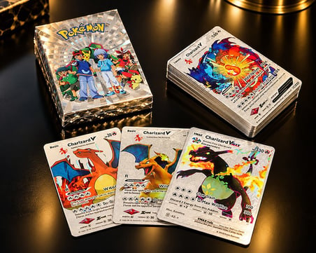 Premium Pokemon Oyun Kartı Anime Dünyası Nostaljik Hobi Seti