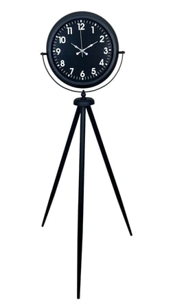 Siyah Asil Standart Stil Tripod Ayaklı Saat iegxx
