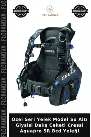 Özel Seri Yelek Model Su Altı Giysisi Dalış Ceketi Cressi Aquapro 5R Bcd Yeleği