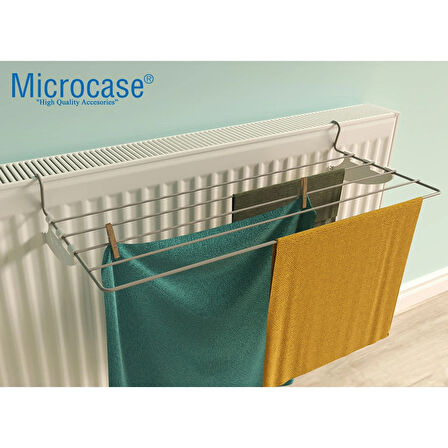Microcase 5 Telli Paslanmaz Petek Üstü Çamaşır Kurutmalık - GRİ AL4901 2 ADET