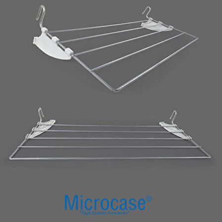 Microcase 5 Telli Paslanmaz Petek Üstü Çamaşır Kurutmalık - GRİ AL4901 2 ADET