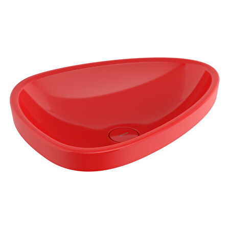 Bocchi Etna Tezgah Üstü Lavabo 58 cm Parlak Kırmızı 1112-019-0125