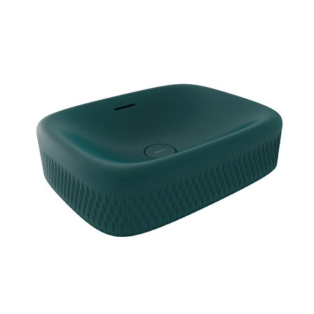 Bocchi New Age Tezgah Üstü Lavabo 55 cm Petrol Mavisi 1411-071-0125