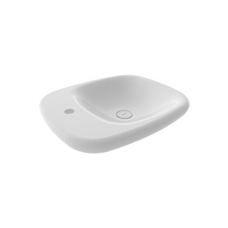 Bocchi Fenice Çanak Lavabo, 54 cm, Parlak Beyaz 1489-001-0126