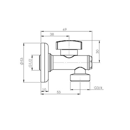 Bocchi Filtreli Çamaşır Musluğu Krom 6170-0002