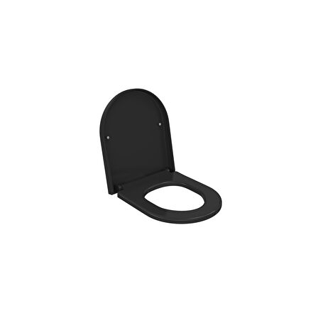 Bocchi Pure S Kısa Klozet Kapağı Parlak Siyah A0302-005