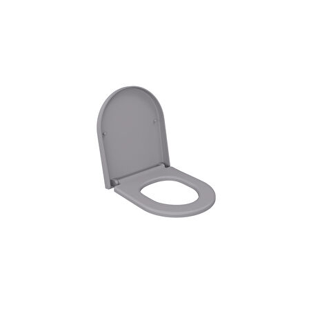 Bocchi Pure S Kısa Klozet Kapağı Mat Gri A0302-006