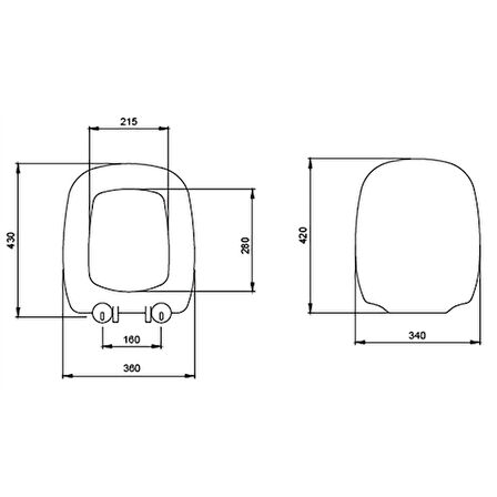 Bocchi Fenice Klozet Kapağı Mat Gri A0327-006