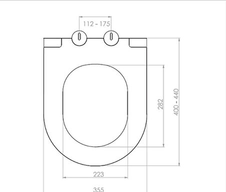 Bocchi Pure Slim Soft Klozet Kapağı Parlak Beyaz A0336-001