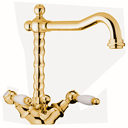 İtalyan Webert -Dorian Lavabo Bataryasi Altin-sifon Kumandalı DO700301010