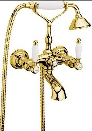 İtalyan Webert Dorian Banyo Bataryası -1.5m Spi̇ral Hortum-el Duşu Seti̇ Ve Askisı Dahi̇l Altın