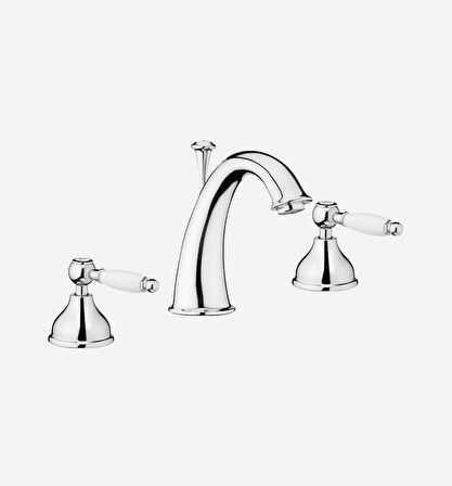 İtalyan Webert Dorian 3 Deli̇kli̇ Lavabo Bataryasi Krom-sifon Kumandali 