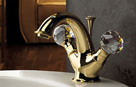 Webert Karenina Lavabo Bataryasi Altın-Swarovsky Taşli Si̇fon Kumandali