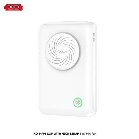 Özel Üretim MF95 6 in 1 Klipsli 2000 mAh Masaüstü El Tipi Soğutucu Çalışma Ofis Yardımcı