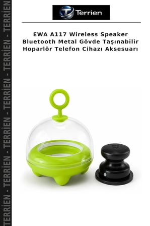 EWA A117 Wireless Speaker Bluetooth Metal Gövde Taşınabilir Hoparlör Telefon Cihazı Aksesuarı