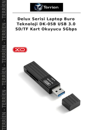 Delux Serisi Laptop Buro Teknoloji DK-05B USB 3.0 SD/TF Kart Okuyucu 5Gbps