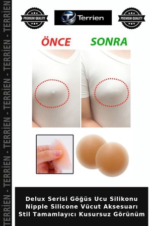 Delux Serisi Göğüs Ucu Silikonu Nipple Silicone Vücut Aksesuarı Stil Tamamlayıcı Kusursuz Görünüm