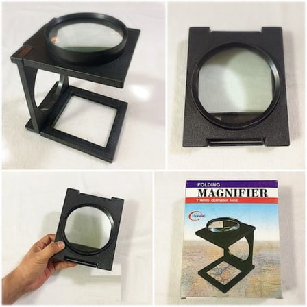 Özel Seri Ofis Gereci Pratik Kullanım Geniş Görüş 110 Mm Katlanır Büyüteç