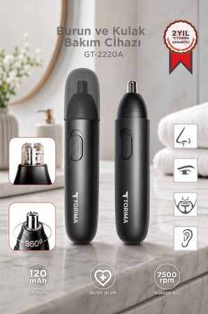 Özel Üretim Burun Kılı Kesme Makinesi GT-2220A Siyah Taşınabilir Tarz Alet Günlük Bakım