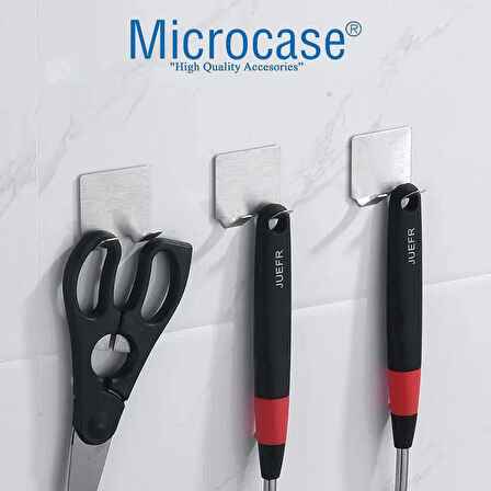 Microcase Çok Amaçlı Mutfak Banyo vb Alanlar için Metal Havlu Bornoz Askılık Kanca 1 Adet - AL4962