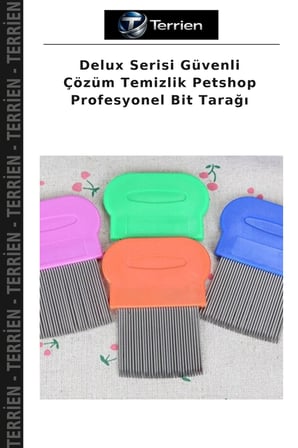 Delux Serisi Güvenli Çözüm Temizlik Petshop Profesyonel Bit Tarağı