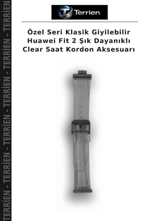 Özel Seri Klasik Giyilebilir Huawei Fit 2 Şık Dayanıklı Clear Saat Kordon Aksesuarı