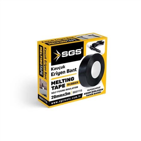 Özel Üretim Kablo Yalıtım Malzemesi İzolasyon Ürünü Elektrik Bandı KAUÇUK ERİYEN BANT 20MM X 3 METRE