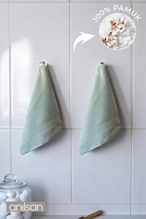 2'li Flin Mini Havlu 30x35 cm – Banyo Mutfak, Bebek Yüz El Havlusu