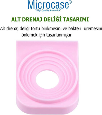 Microcase Yapışkanlı Duvara Monte Şarjlı Diş Fırçası Tutucu Stand - SİYAH AL4802