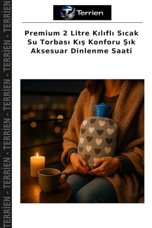 Premium 2 Litre Kılıflı Sıcak Su Torbası Kış Konforu Şık Aksesuar Dinlenme Saati