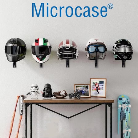 Microcase Motorcular için Duvara Monte Metal Elbise ve Kask Askılığı AL5711