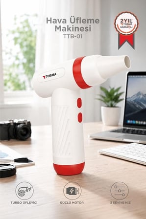 Özel Üretim Basınç Pilli Seyyar Hava Üfleme Makinesi TTB01 Kırmızı 40W