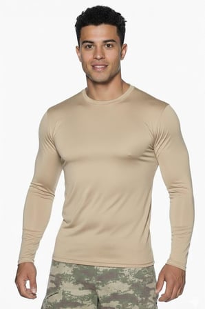 Premium Fonksiyonel Giysi Esnek Üst Single Sword Uzun Kol Microfiber T-Shirt - Tişört