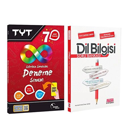 Doktrin TYT 7 li Deneme ve AKM Dil Bilgisi Soru Bankası Seti 2 Kitap