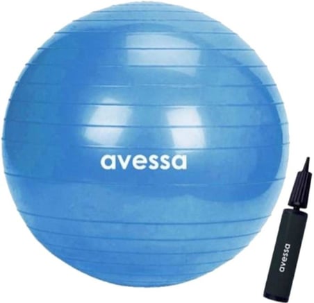 Premium Vücut Geliştirme Esneme Aleti Temel Egzersiz 65 cm Pilates Topu - Turkuaz Kutulu