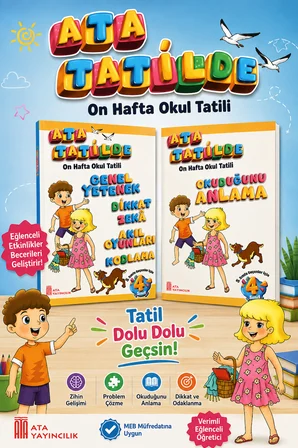 4 .Sınıf Ata Tatilde Okuduğunu Anlama + Genel Yetenek Dikkat Zeka Akıl Oyunları Kodlama