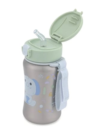 Skip Hop Besties Squad Paslanmaz Çelik Pipetli Suluk Fil