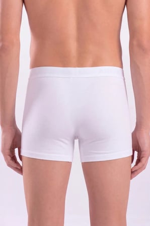 Delux Serisi Slip Model Vücut Saran Esnek Çamaşır Erkek Beyaz Boxer 10'lu Paket Pamuklu Likralı