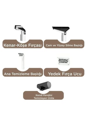 Buharlı Temizleyici Halı ve Koltuk Yıkama Makinesi TCC01 Gri Buhar Gücü Ferahlık Ofis Düzeni