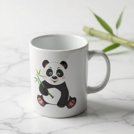Özel Seri Baskılı Fincan Sıcak İçecek Arkadaşa Hediye Panda Tasarımlı Kupa Bardak