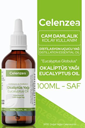 Okaliptüs Yağı %100 Doğal Bitkisel Uçucu Yağ Eucalyptus Oil 100ml