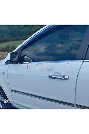 Ford Focus 2 Sedan Krom Cam Çıtası 4 Prç. 2005-2011 P. Çelik