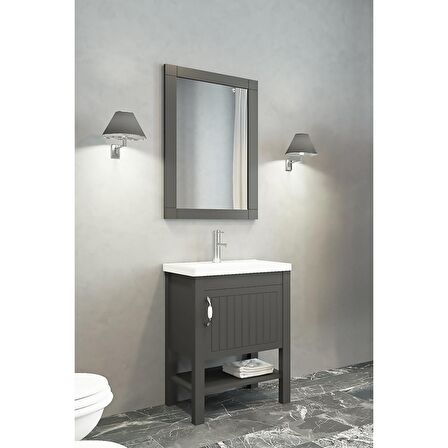 HELEN 65 CM BANYO DOLABI ANTRASİT - BOY DOLAP HARİÇ 