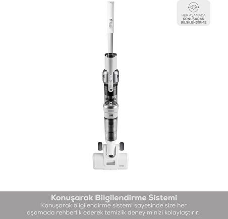 Karaca Aquaclean Pet 3In1 Kablosuz Islak&Kuru Dik Süpürge, Paspas Ve El Süpürgesi