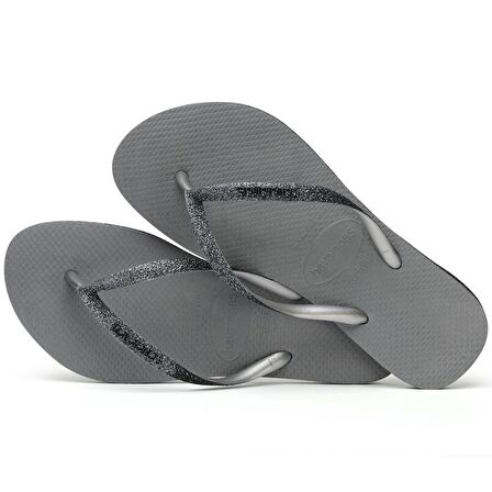 Slim Sparkle II Steel Grey Kadın Terlik