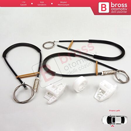 Citroen XSara Picasso N68 1999-2010 MPV 9221ET İçin Ön Sol Kapı Cam Kriko Tamir Seti