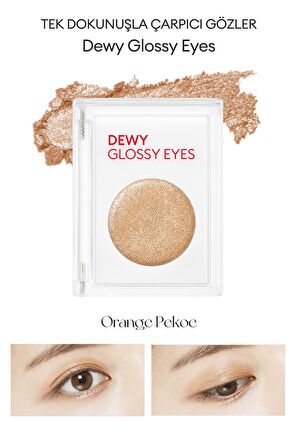 Nemli ve Işıltılı Görünüm Sunan Göz Farı M Dewy Glossy Eyes (Orange Pekoe)