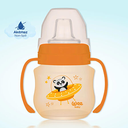 Wee Baby Galaxy Akıtmaz Alıştırma Bardağı 125 ml Turuncu